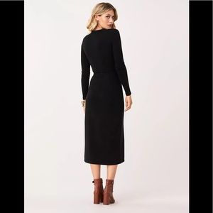 DVF Astrid Cashmere/Wool Midi Wrap Dress (L)